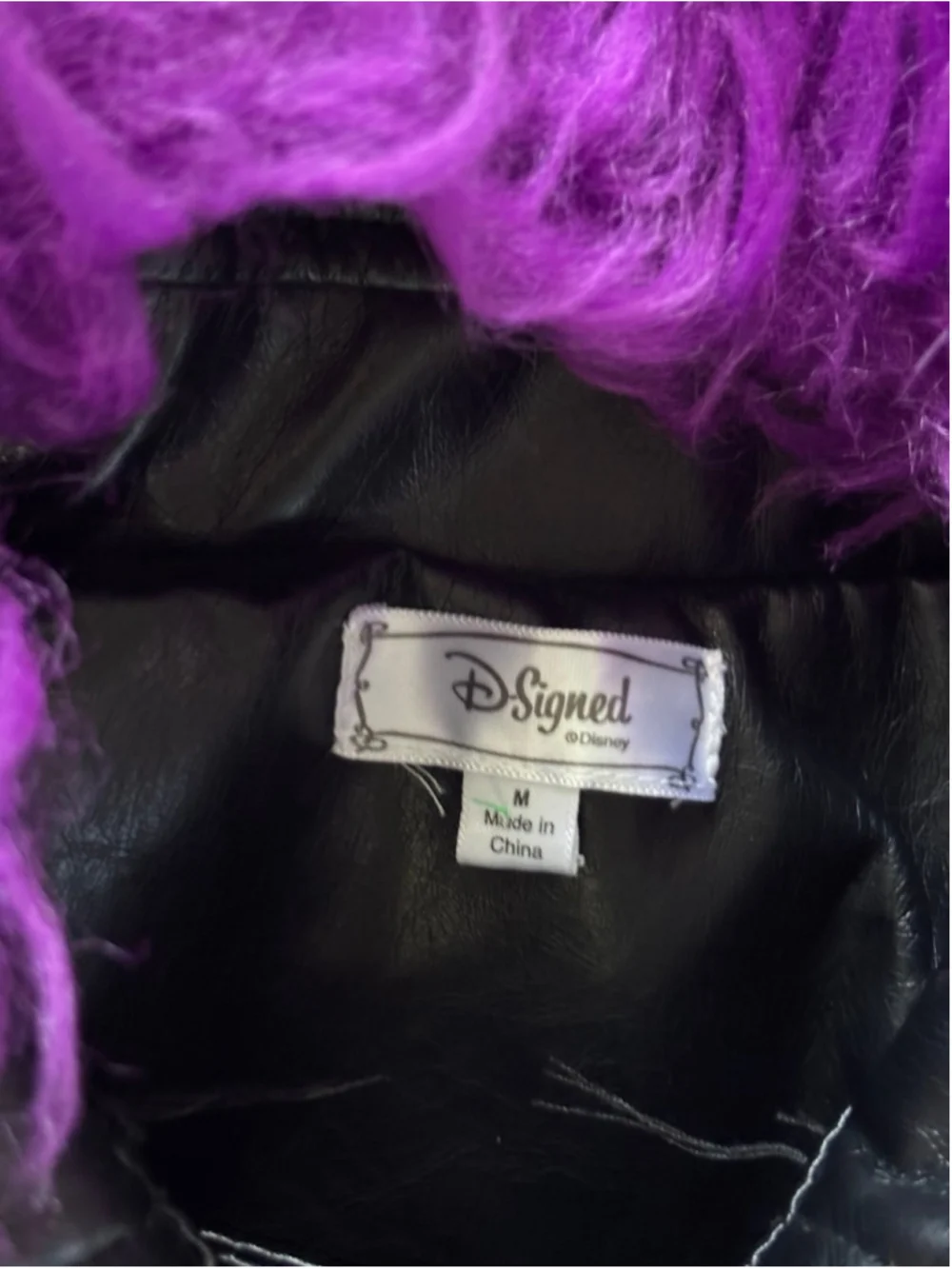 Disney Descendants 3 Mal Moto Jacket with Detachable Faux-Fur Collar